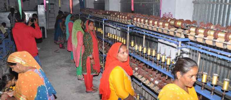 Khadi and Village Industries Commission opens first silk processing plant in Gujarat to boost Patola saree production.jpg Khadi and Village Industries Commission opens first silk processing plant in Gujarat to boost Patola saree production.jpg