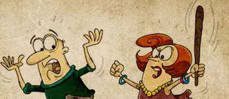 Husband did not give a gift at Karwachoth, The woman hit her husband with a baton.jpg Husband did not give a gift at Karwachoth, The woman hit her husband with a baton.jpg