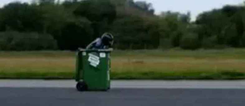 Engineer sets wheels on bin guinness world record after reaching speeds of over 40km (1).jpg Engineer sets wheels on bin guinness world record after reaching speeds of over 40km (1).jpg