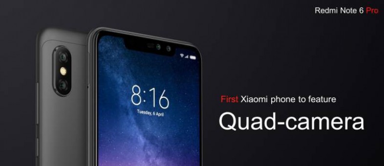 Xiaomi Redmi Note 6 Pro with four cameras, watch features.jpg Xiaomi Redmi Note 6 Pro with four cameras, watch features.jpg