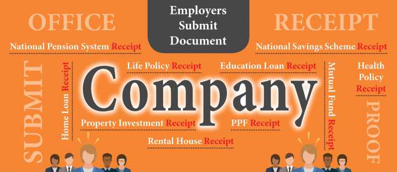 Employers need to submit Receipt of Life Policy,Health Policy, National Pension System, National Savings Scheme, Mutual Fund, PPF, Rental House, Property Investment, Home Loan, Education Loan from December to March.jpg Employers need to submit Receipt of Life Policy,Health Policy, National Pension System, National Savings Scheme, Mutual Fund, PPF, Rental House, Property Investment, Home Loan, Education Loan from December to March.jpg