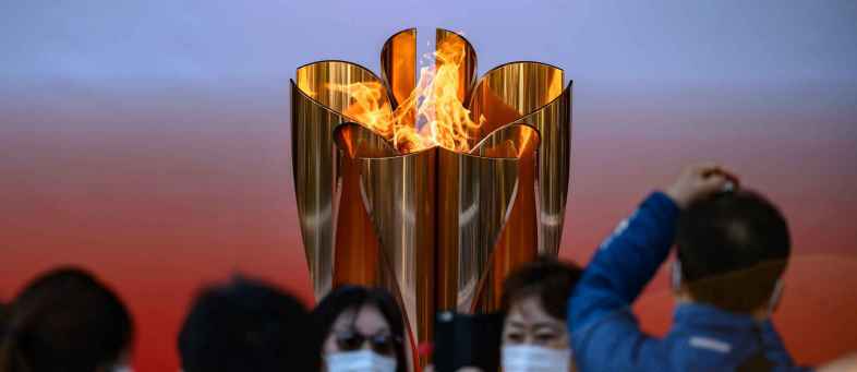 Route of the Tokyo Olympic torch was changed due to the Covid-19.jpg Route of the Tokyo Olympic torch was changed due to the Covid-19.jpg